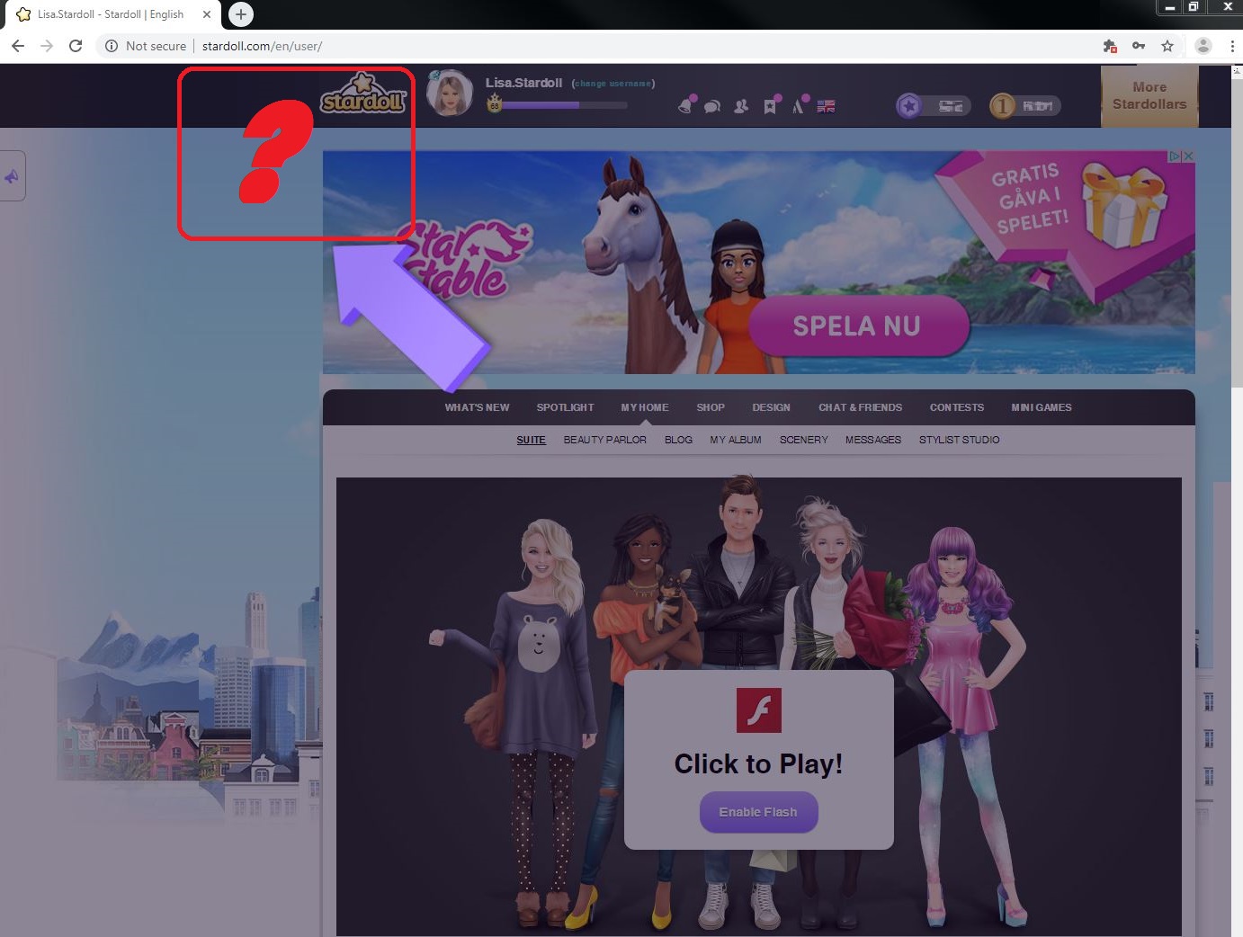 This a website named stardoll and I use it all the time